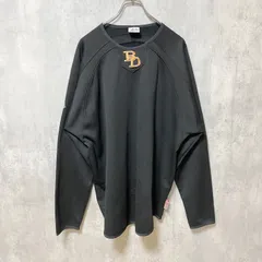 Majestic　マジェスティック　長袖ロゴ刺繍スウェット　トレーナー　PORTER　黒　ブラック　XLサイズ　古着【値引き交渉OK！】のサムネイル