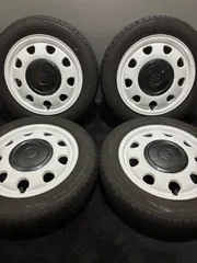 ★155/65R14 DUNLOP/ENASAVE EC300+ 22年 スズキ スペーシアギア 純正 14インチ 4.5J +45 100 4H 夏タイヤ 4本 ラパン ショコラ (南1-M791)のサムネイル