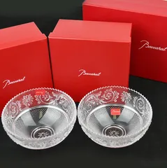 Baccarat バカラ アラベスクボウルセットペアセット 食器 皿 深皿クリスタル ガラスのサムネイル