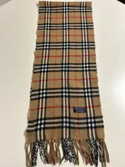 Burberrys バーバリーズ  マフラー ストール ショール スカーフ brown ブラウン　茶色系 ベージュ   ノバチェック バーバリークラシックチェック ヘイマーケットチェックLAMBSWOOL　ウール　毛　100％イングランド製 イギリス製 英国製のサムネイル