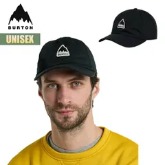 バートン キャップ 26-27 Burton ラッドダッド キャップ 27WIN-173801 Rad Dad Cap 帽子 ブラック メンズ レディース ユニセックス カーブバイザー サイズ調節 ロゴ ワンサイズ ストリート シンプル スノーボードブランドのサムネイル