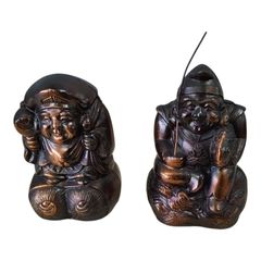 M07054 七福神仏像セット 恵比寿 / 大黒天 置物 開運 縁起物 - メルカリ