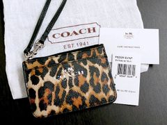 ☆正規品 COACH （CC870）カード ID キーケース レオパード柄 - メルカリ