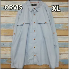 ORVIS オービス フィッシングシャツ 長袖 ライトブルー 水色 XLサイズ フライフィッシング アウトドア トップス　【か957】のサムネイル