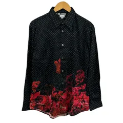PaulSmith(ポールスミス) 長袖シャツ サイズL メンズ 黒×白×レッド ドット柄/花柄のサムネイル