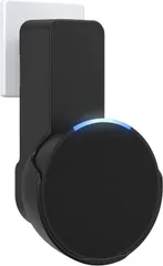 Maxonar Echo Pop 壁掛けホルダー【穴あけ不要・ケーブル収納・落下防止】スマートスピーカー対応 壁面設置スタンド 保護カバー付き ブラックのサムネイル