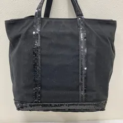 6284　VANESSA BRUNO　ヴァネッサブリューノ　 トートバッグ　ブラック系　黒　キャンバス　 スパンコール　レディースのサムネイル