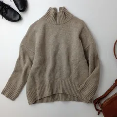 MICA&DEAL マイカアンドディール ウール ハイネック ニット セーター プルオーバー 日本製 /26Fのサムネイル