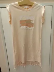M17　クロエ　Chloe　子供服　ワンピース　ノースリーブ　コットン　綿　100％　フリンジのサムネイル
