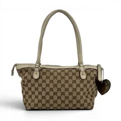 GUCCI GGスプリーム シェリーライン ベージュ ボストンバッグ - メルカリ