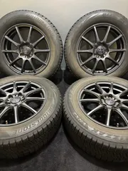 ★225/60R17 BRIDGESTONE/VRX2 21年製 VELVA 17インチ 7J +53 114.3 5H スタッドレス 4本 SKフォレスター クロストレック (南5-M796)のサムネイル