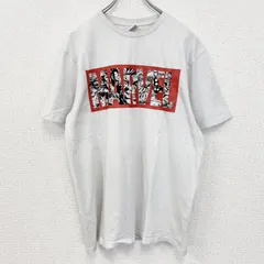 半袖アニメプリントTシャツ　MARVEL　マーベル　白　ホワイト　両面プリント　クルーネック　XLサイズ　古着【値引き交渉OK！】のサムネイル