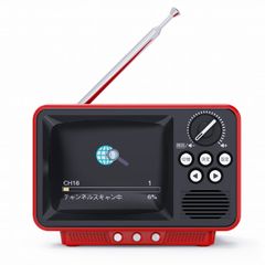 WINTECH ポータブルワンセグテレビ TVR-RT1 イエロー 新品】WINTECH 2.8インチ 液晶付きワンセグテレビ レトロデザイン TVR