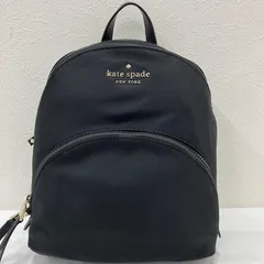 6358　kate spade　ケイトスペード　カリッサ　karissa　ナイロン　バックパック　リュック　リュックサック　ブラック　黒　無地　レディースのサムネイル