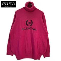 BALENCIAGA　バレンシアガ　19年 542618 ピンク カシミヤウール タートルネック セーター　Mのサムネイル