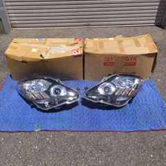 [送料無料] 岐阜発 二個口★トヨタ TOYOTA 純正 アルファード 20系 ヘッドライト ICHIKOH 58-21 左 右 セット★のサムネイル