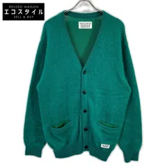 WACKO MARIA　ワコマリア　グリーン ウール混 MOHAIR KNIT CARDIGAN/モヘアニットカーディガン　Lのサムネイル