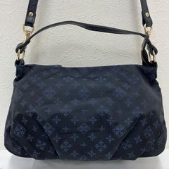 美品】russet ラシット モノグラム ショルダーバッグ ネイビー - メルカリ