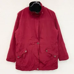 NAUTICA　ノーティカ　フルジップジャケット　ブルゾン　チェック柄ライナー　赤　レッド　Lサイズ　古着【値引き交渉OK！】のサムネイル