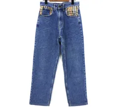 トーマス バーバリー THOMAS BURBERRY ノヴァ チェック デニム パンツ ジーンズ 51936のサムネイル
