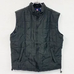 CHAPS　チャップス　ラルフローレン　フルジップ中綿ベスト　黒　ブラック　Lサイズ　古着【値引き交渉OK！】のサムネイル