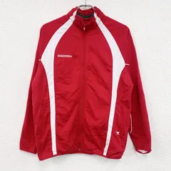 DIADORA　ディアドラ　トラックジャケット/ジャージ　赤　レッド　古着【値引き交渉OK！】のサムネイル