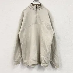 Columbia　コロンビア　ハーフジッププルオーバースウェット/トレーナー　クリーム色　XLサイズ　古着【値引き交渉OK！】のサムネイル