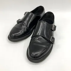 Dr.Martens ドクターマーチン ダブルモンクストラップシューズ PANDORA パンドラ 革靴 24cm UK5 スムースレザー ブラック 靴 ★SS1232のサムネイル