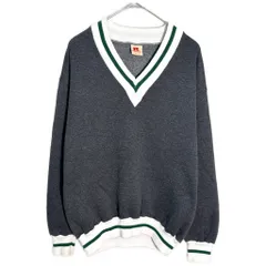80年代 USA製 RUSSELL ATHLETIC ラッセル チルデンスウェット グレー(メンズ L)中古 古着 Y5837のサムネイル