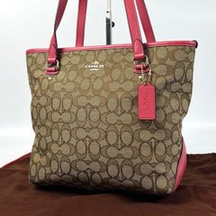 美品 COACH コーチ マディソン オプアート サッチェルトートバッグ