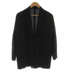 B&Y ユナイテッドアローズ BEAUTY&YOUTH ビューティー&ユース テーラードジャケット ジャケット 上着 S 黒 ブラック 無地 長袖 ポケット付き 1622-144-0486 /DU46のサムネイル