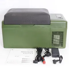 アイリスオーヤマ PCR-20U カーキ 車載冷蔵庫 20L スマホ充電対応 IRIS OHYAMA 本体のサムネイル