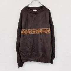 Levi’s　リーバイス　ウールニットセーター　茶色　ブラウン　XLサイズ　古着【値引き交渉OK！】のサムネイル