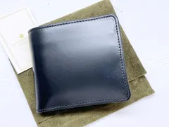 現行　使用感なし　美品　GLENROYAL　グレンロイヤル　HIP WALLET WITH DIVIDER　二つ折り財布　ニューブラック　03-6171のサムネイル