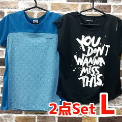 HEAD/Reebok　ヘッド/リーボックレディース/婦人　半袖Tシャツ　2点セット　サイズ：L　ブラック/ブルー系　スポーツ/普段着　USED現状品　NMO7-083-08のサムネイル