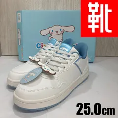E-006 ■kutsu.com公式■ CEDAR CREST 【CINNAMOROLL｜シナモロール】スパットシューズ × サンリオキャラクターズ（コートタイプ）CC-5006WS　ホワイト×サックス　25.0cmのサムネイル