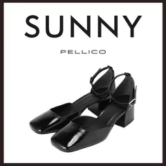 新品未使用　PELLICO SUNNY (ペリーコサニー)　アンクルストラップ付パンプス　ブラック　23.5cmのサムネイル
