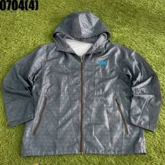 THE NORTH FACE フード ウィンドブレーカー グレー パータン XXL 0704のサムネイル
