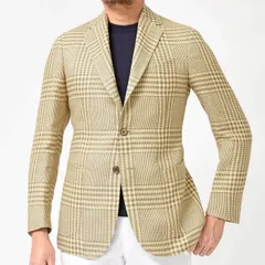 【40%OFF】42サイズ Stile Latino（スティレ ラティーノ） リネン シルク メランジ グレンチェック シングル3Bジャケット 37091000025 新品 アウトレットのサムネイル