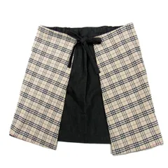 美品◇BURBERRY LONDON キッズ ライン リバーシブル 巻スカート ブラック ノバチェック リボン バーバリーロンドン 女児 三陽商会のサムネイル