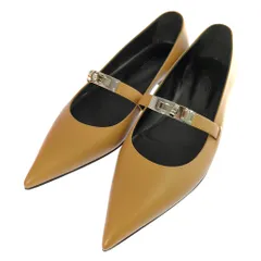 HERMES エルメス キアラ ケリー金具 パンプス靴 37 ベージュ【オールシーズン】【♀】【N】【レディース】★■613994【中古】のサムネイル