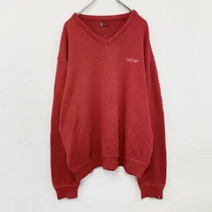 Levi’ｓ　リーバイス　コットンニットセーター　赤　レッド　2XLサイズ　古着【値引き交渉OK！】のサムネイル