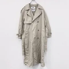LONDON FOG　ロンドンフォグ　ダブルトレンチコート　スプリングコート　ロングコート　ベルト付き　ベージュ　12サイズ　古着【値引き交渉OK！】のサムネイル