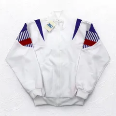 Mr DEPORTE ( asics ) 90年代 トラックジャケット ジャージ XL ホワイト ポリエステル 未使用品のサムネイル