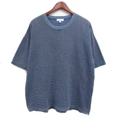 B&Y ユナイテッドアローズ BEAUTY&YOUTH ビューティー&ユース ボーダー Tシャツ クルーネック 5分袖 コットン 綿 XL グレー 灰 /FT ■ECC003のサムネイル