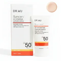 訳あり品 ドクターウー サンスクリーン+モイスト（色付き） 35ml SPF50+ PA+++ 訳あり品(旧パッケージ 期限間近)[0051] メール便無料[C][BP5] のサムネイル
