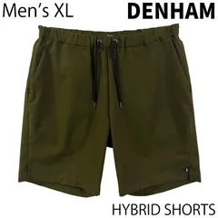 【USED／メンズXL】DENHAM ハイブリッドショーツ オリーブのサムネイル