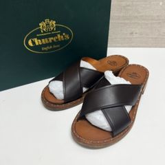 極美品】Church's チャーチ クロスベルト スタッズ 黒 22.5cm - メルカリ