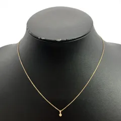 アガット agete ネックレス ダイヤモンド 0.03ct K10YG 0.9g イエローゴールド レディース【中古】のサムネイル