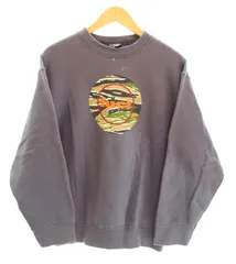 ファクト FUCT 90s 初期タグ  Pullover Fade Sweat Circle Logo プルオーバー フェード サークル カモフラロゴ プリント 裏起毛 茄子紺 M スウェット パープル Mサイズ 103MT-5010のサムネイル